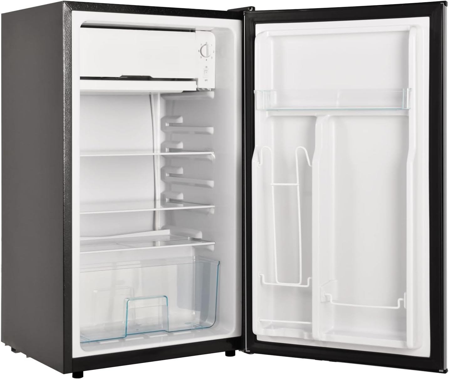 3.1 Cu. Ft. Mini Fridge with Freezer, Silver D48710