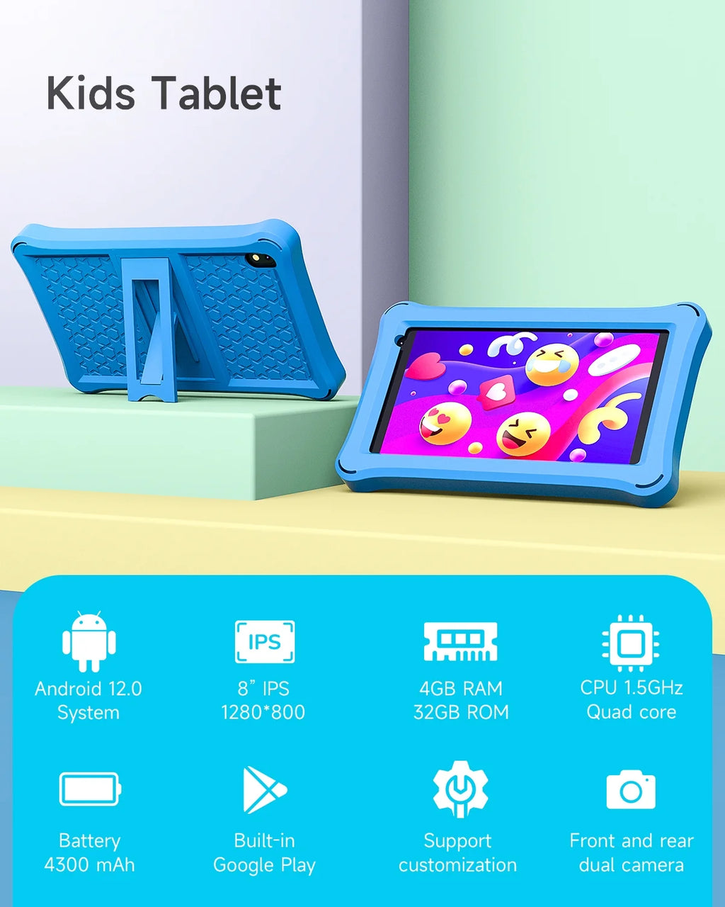 8 inch Android 12 Tablet 4GB RAM 32GB ROM N738159