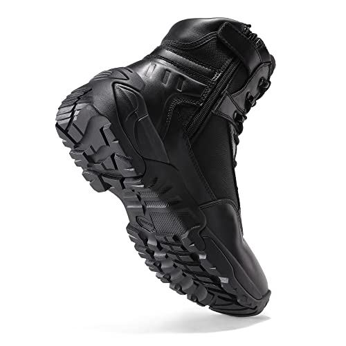 Military Tactical Work Boots Leather Combat Boots 6-8 Inches X4263