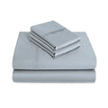 400 Thread Count 100% Cotton Sateen Sheet Set, Full Size, Light Blue U1425