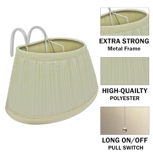 Soft Fabric Shade Reading Lamp Book Light (2Pack) O218