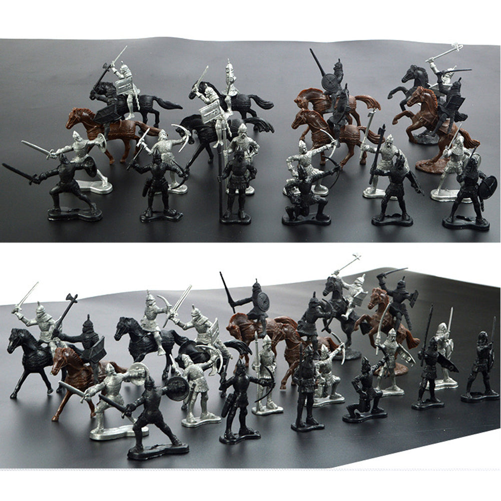 28 Pcs Medieval Toy Soldier Figures G864596