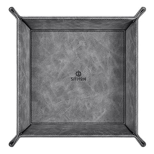 Dark Green PU Leather Valet Tray J974