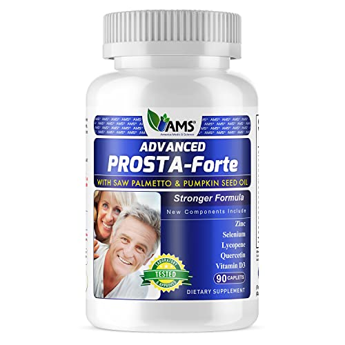 Prosta-Forte 90 Caplets Prostate Supplement with Saw Palmetto Extract, Vitamin D3, Zinc, and Pumpkin Seed Oil G652453