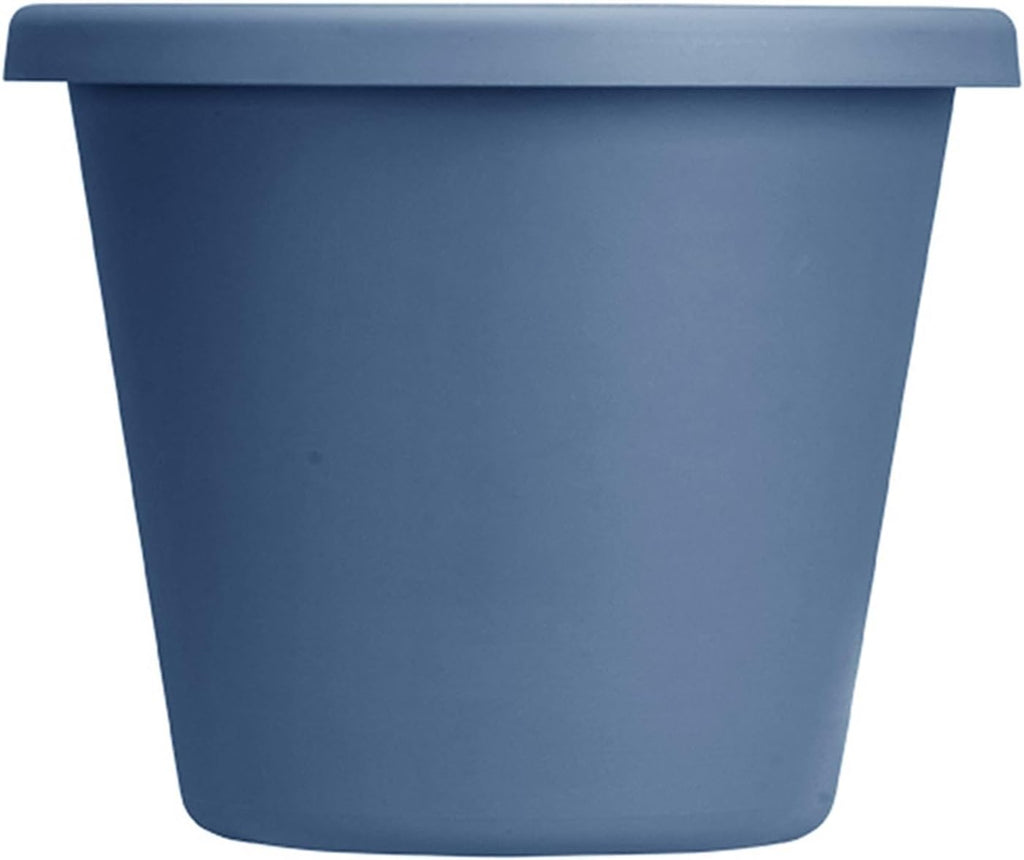 24 Inch Slate Blue Plastic Flower Pot Planter with Drainage Holes (2 Pack) X23779