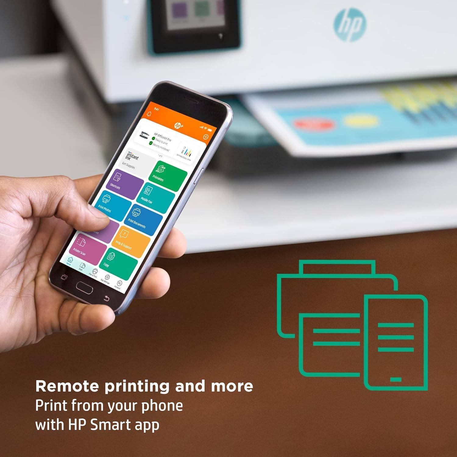Wireless All in One Inkjet Printer Scanner Copier Fax with Touchscreen D23134