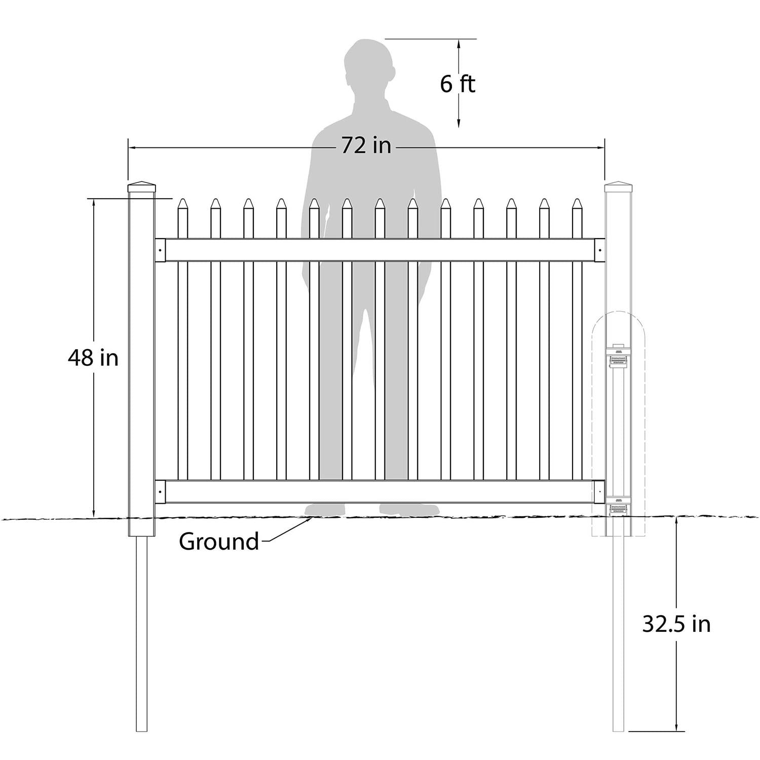 Nantucket Picket Vinyl Fence O358