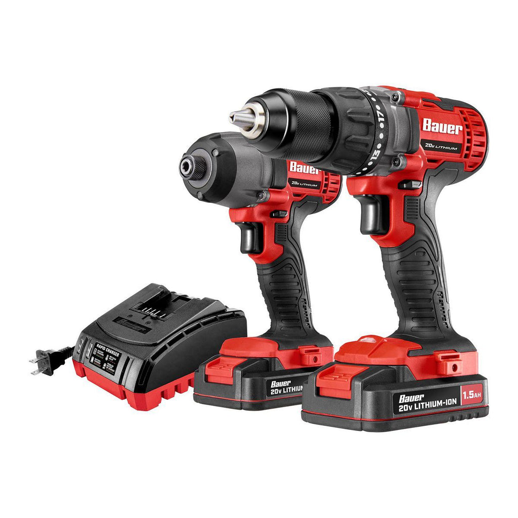 20V Cordless Drill and Impact Driver Kit with 2 Batteries and Charger O29680