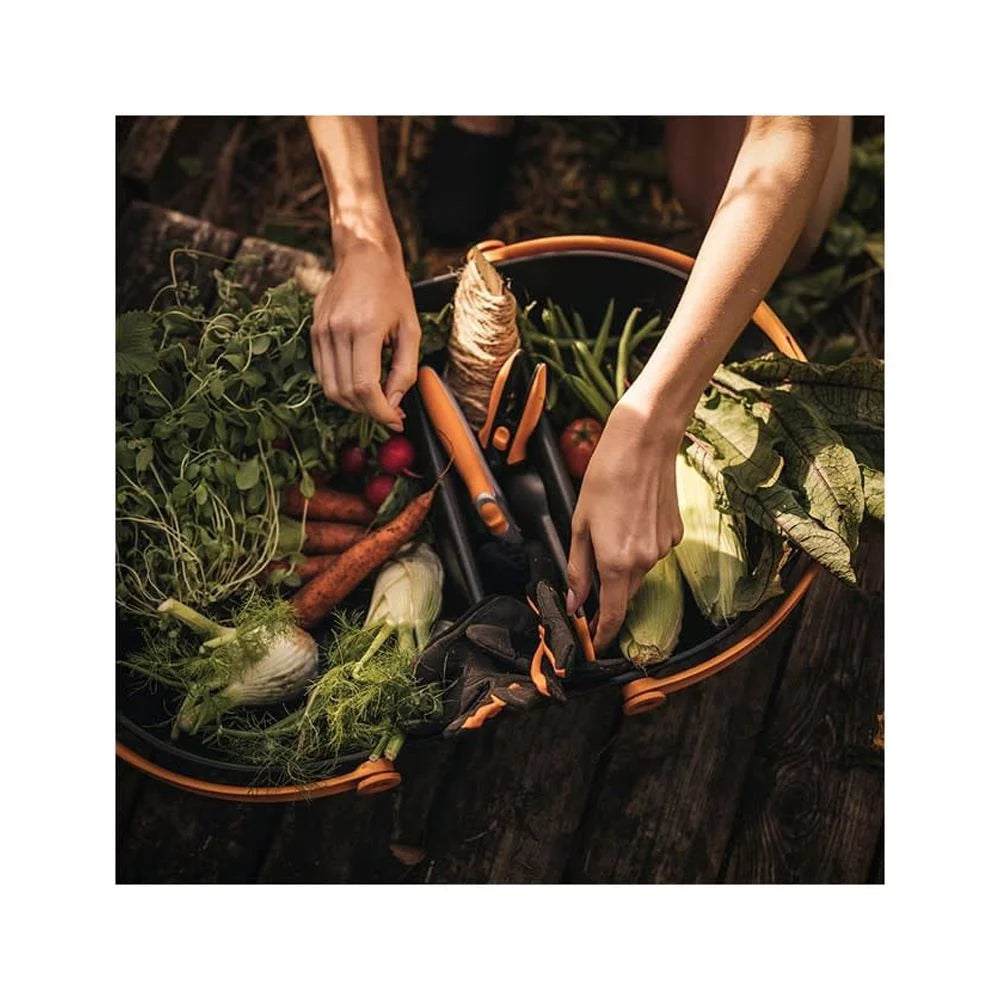 Black Durable Plastic Garden Harvest Basket G482417