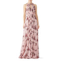 Blush Printed Floral Gown E698