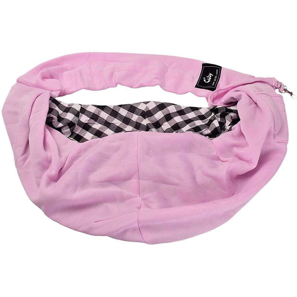 Dog and Cat Sling Carrier Hands Free Reversible Pet Papoose Bag Soft Pouch G5309