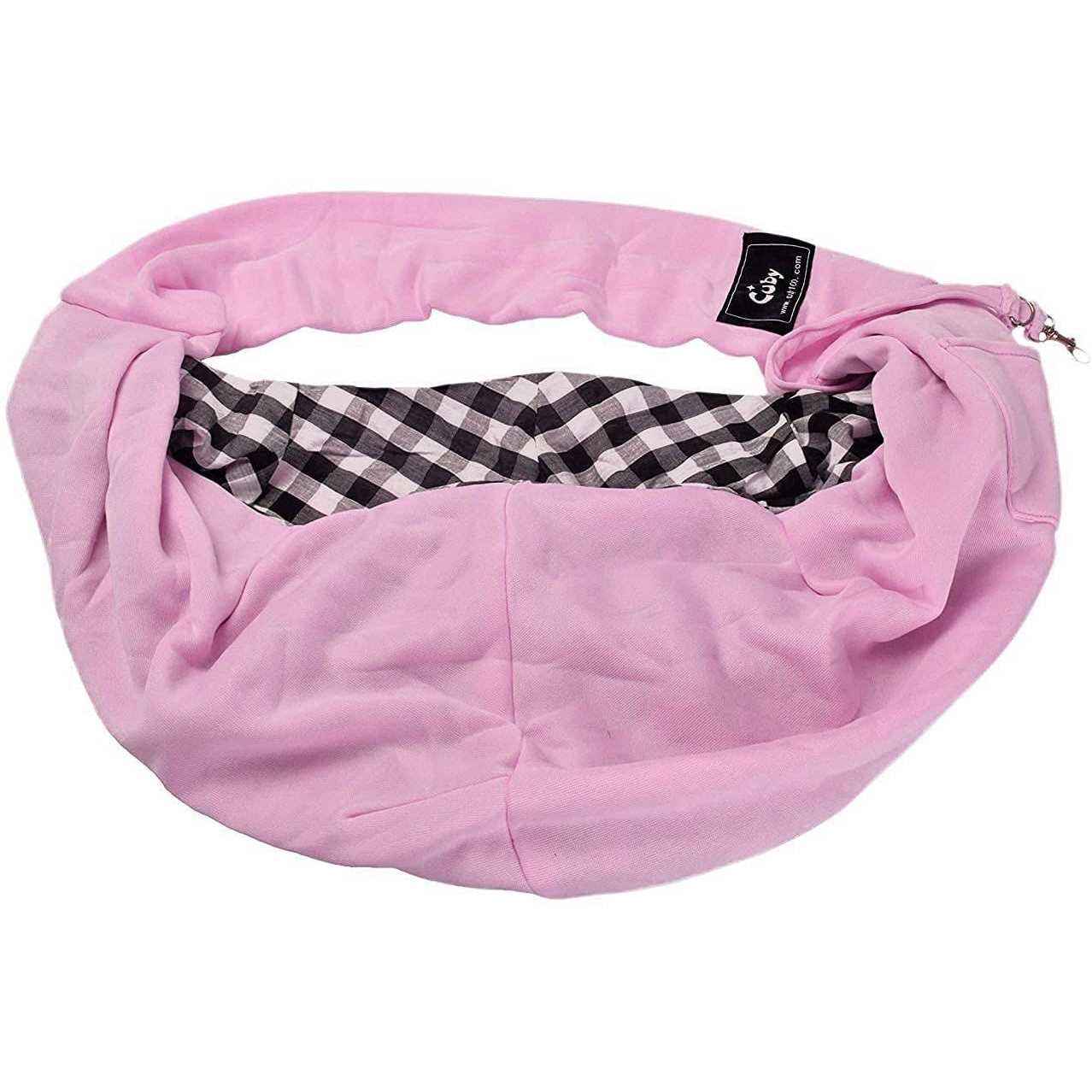 Dog and Cat Sling Carrier Hands Free Reversible Pet Papoose Bag Soft Pouch G5309