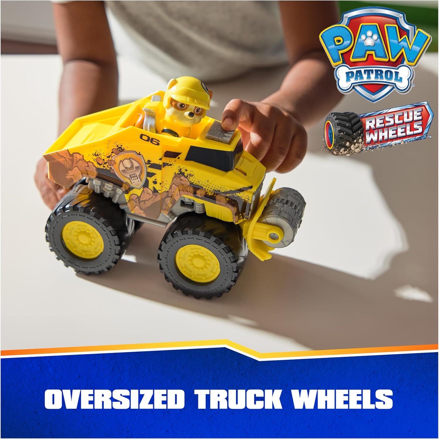 Paw Patrol Rubble’s Bulldozer Toy Truck with Vehicle Transformation and Collectible Action Figure J34095