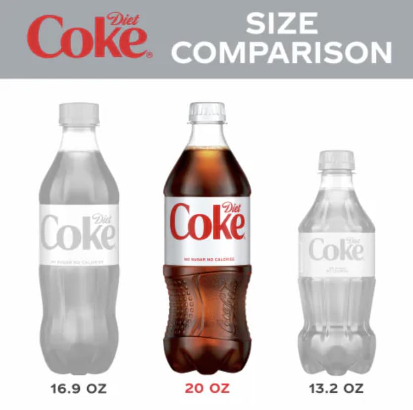 20 Fl Oz Pack of 24 Diet Coca Cola N624