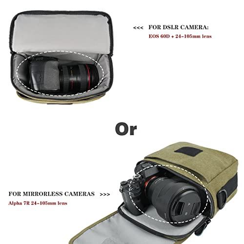Small DSLR Camera Shoulder Bag Waterproof Messenger Bag Crossbody Case Z57666