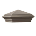 Gray Cast Stone Square Post Cap J421946