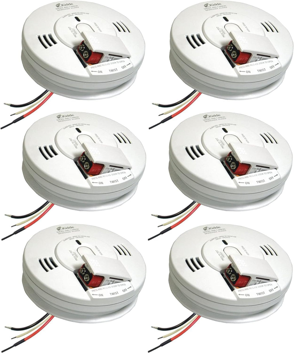 Hardwired Interconnect Smoke & Carbon Monoxide Alarm 6 Pack G789