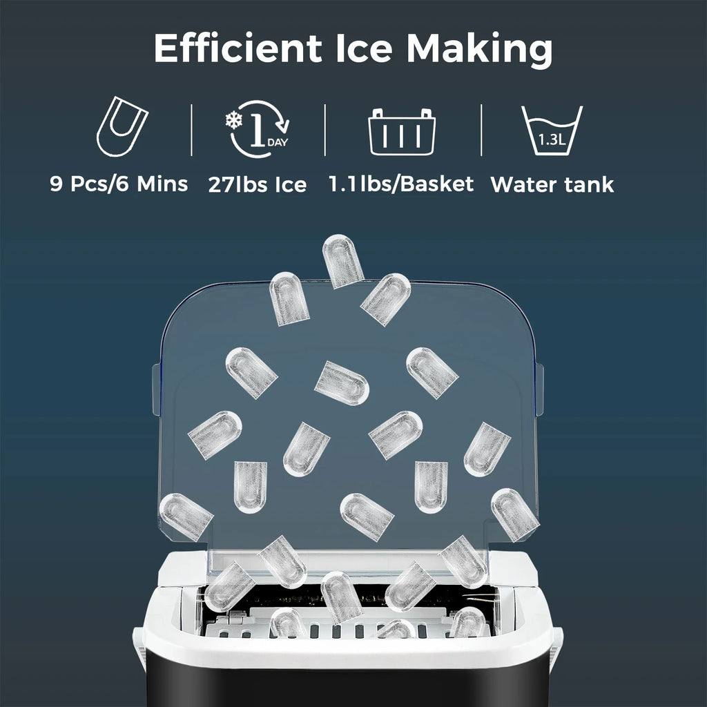 Black Self-Cleaning Ice Maker F961479