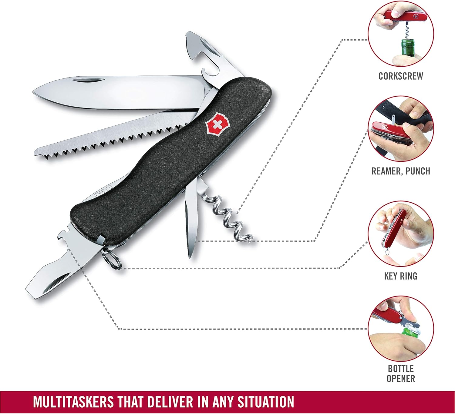 Black Swiss Army Knife L73537