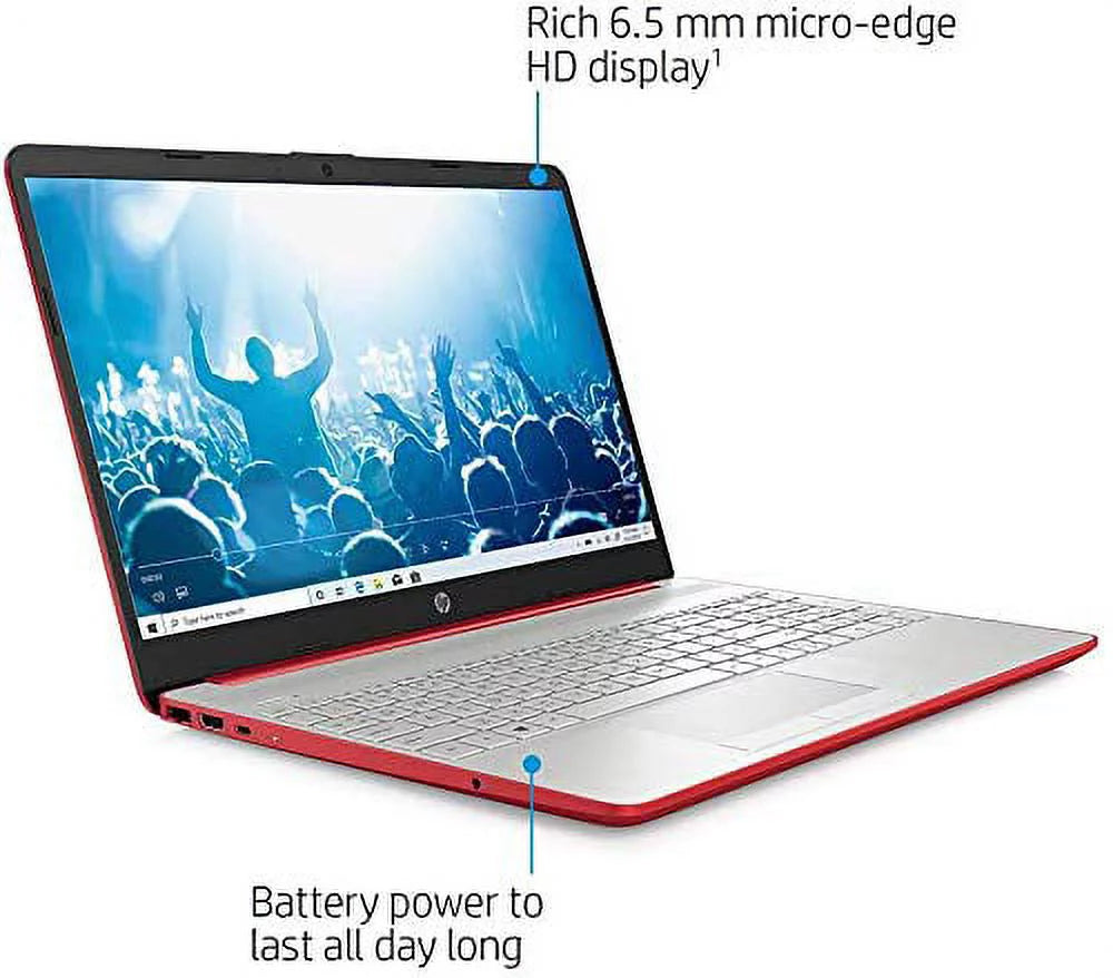 15.6" HD Display Intel Pentium Silver N5000 8GB RAM 256GB SSD Scarlet Red Laptop M7719