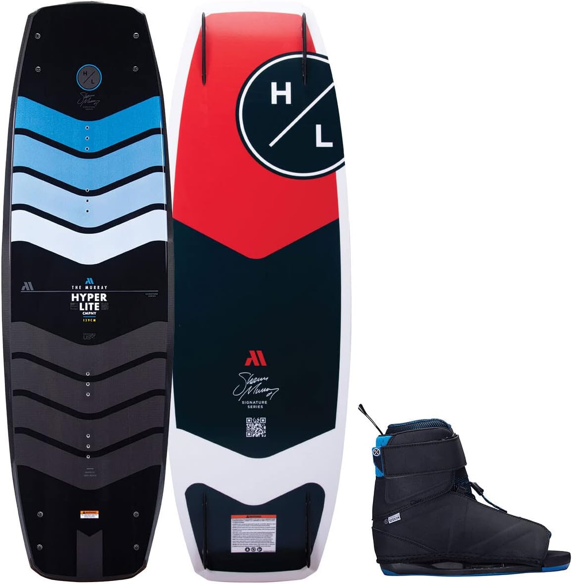 Black/Yellow Wakeboard with Session Bindings 134cm S79845