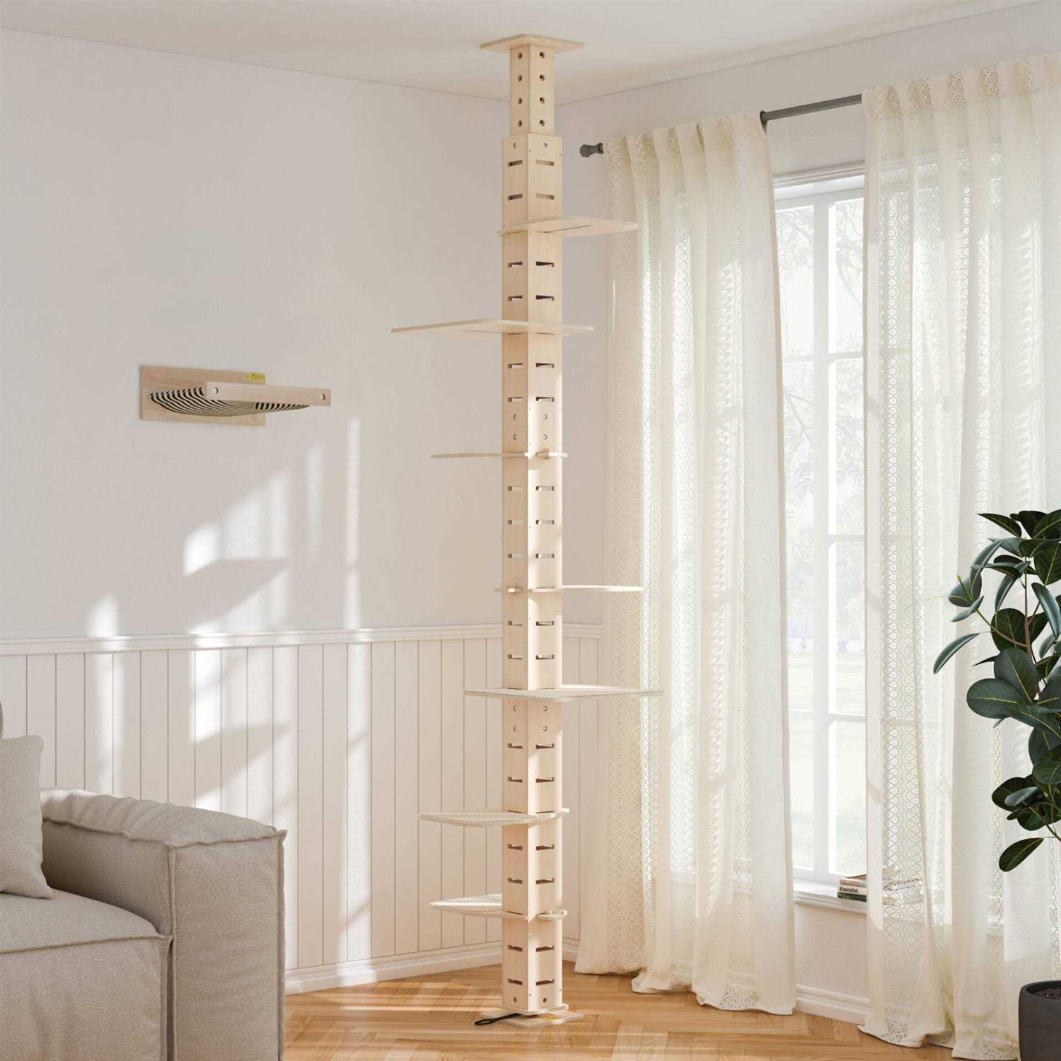 114 in. H Floor-to-Ceiling Cat Tree J673