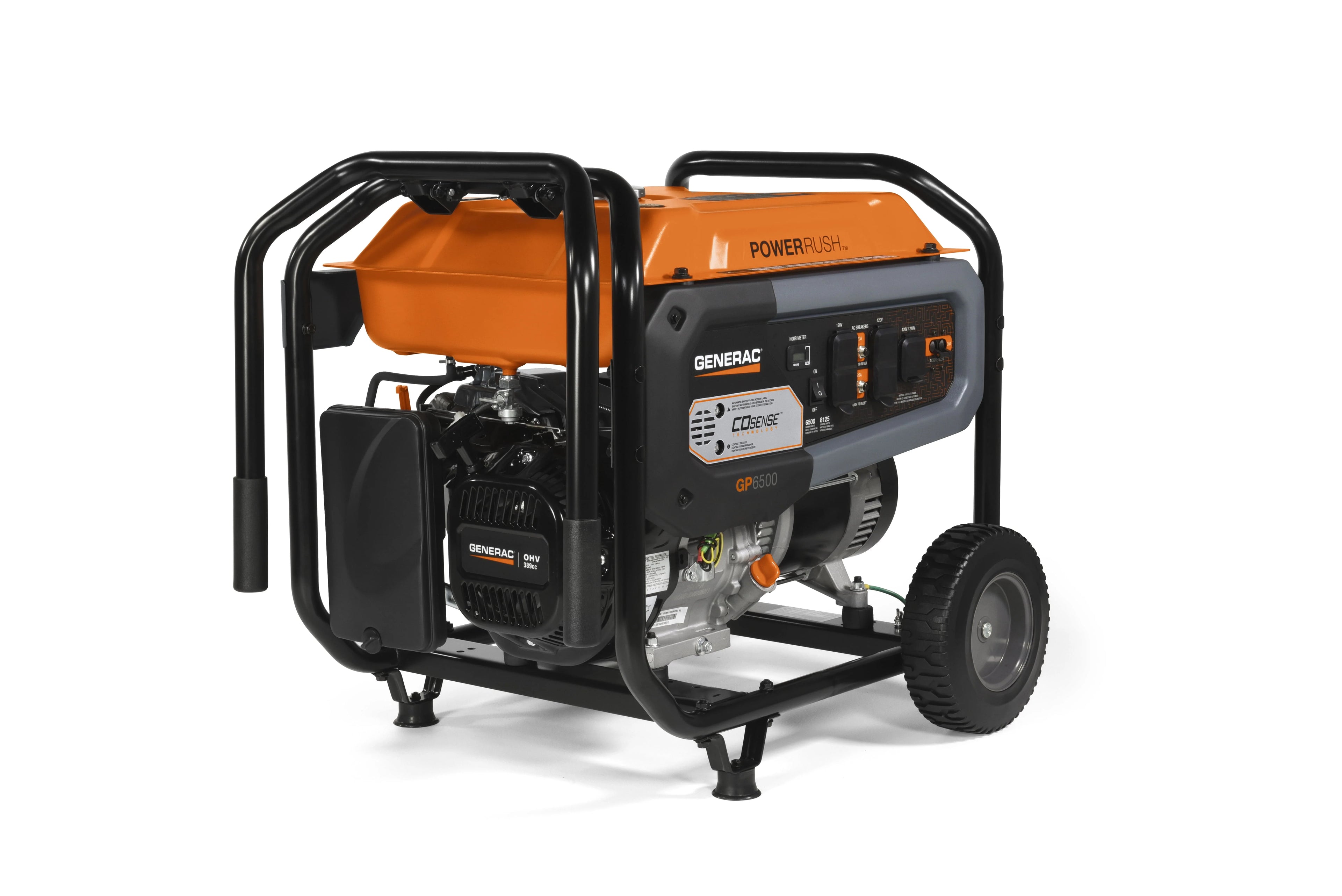 6500 Watt Manual Start Gas Powered Portable Generator W167403