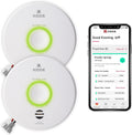 2 Pack Hardwired Smoke Detector with Battery Backup F1029