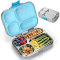 Stainless Steel 4 Compartment Bento Box with Stainless Steel Lid J59295