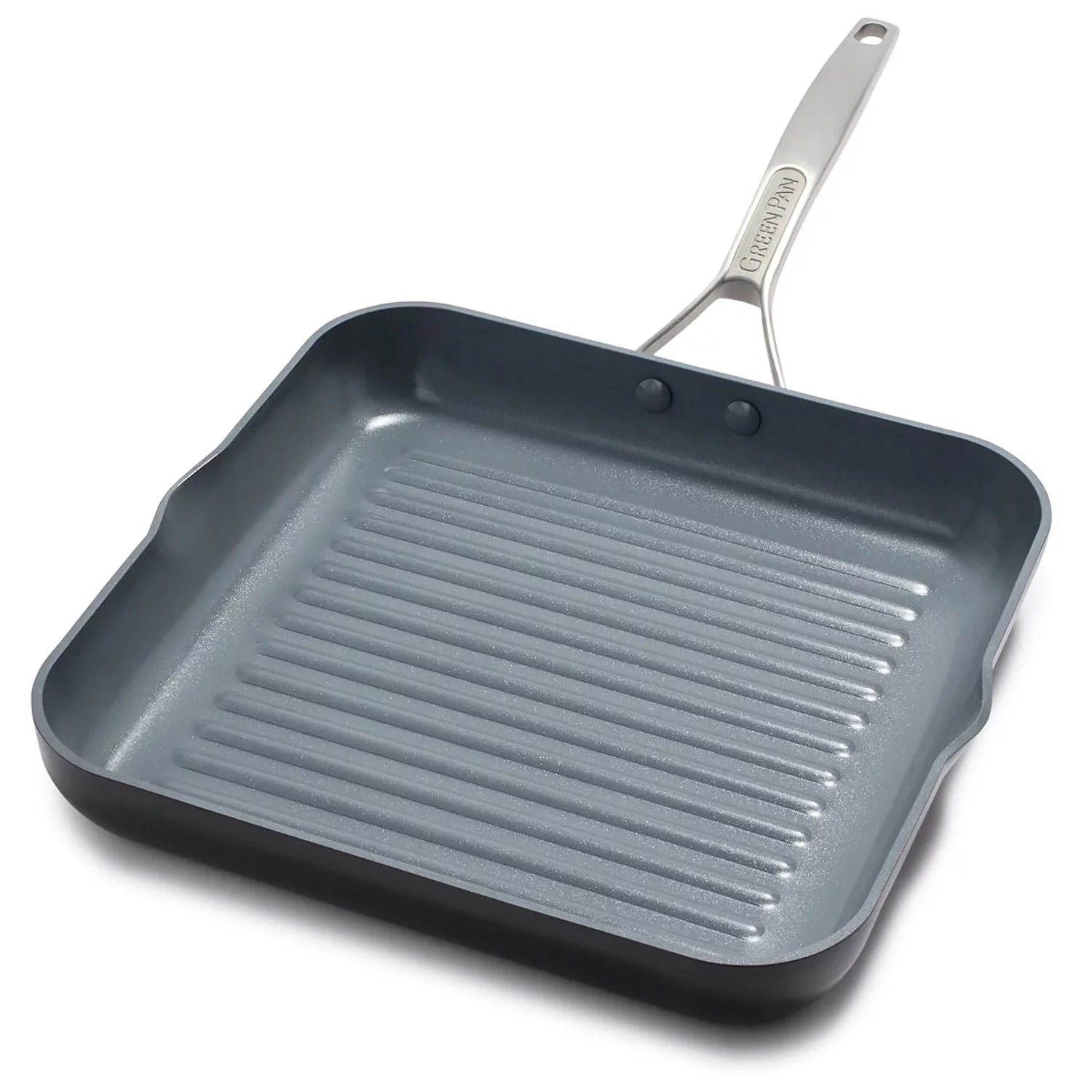 Gray Ceramic Nonstick 11" Square Grill Pan Q666027