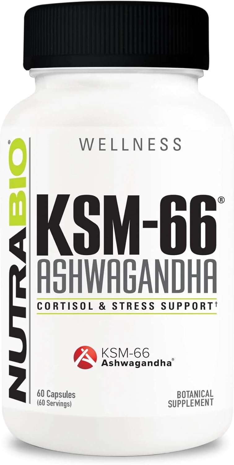 600mg Ashwagandha Herbal Supplement - 60 Vegetable Capsules D7058