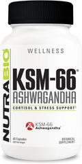 600mg Ashwagandha Herbal Supplement - 60 Vegetable Capsules D7058