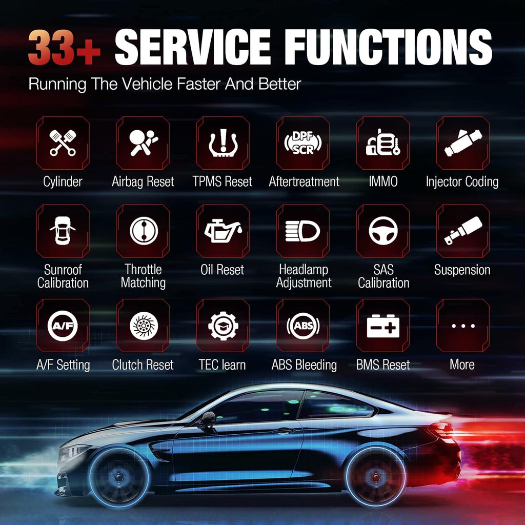 Autel Diagnostic Tool with 33+ Services, ECU Coding, Full Systems Diagnostic, Bidirectional Control R56203