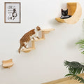 Solid Wood Cat Wall Shelves 3pcs/Set Q188