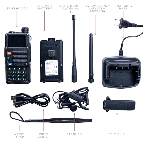 10 W Tri-Band Two-Way Radio with USB-C Rechargeable Battery A374