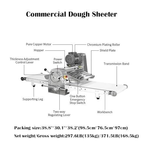550W Reversible Dough Sheeter Machine V75946
