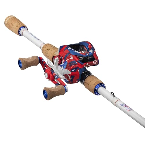 7' 1pc Medium Heavy IM7 Graphite Baitcast Combo with Cork Grips E3728
