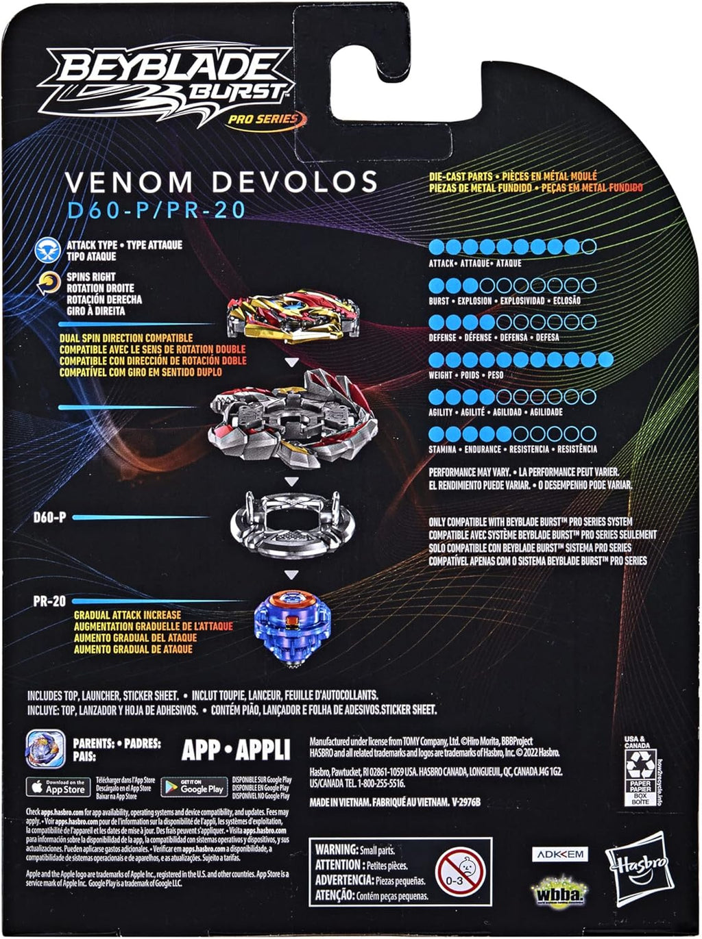 Attack Type Spinning Top Starter Pack with Launcher Toy P8558
