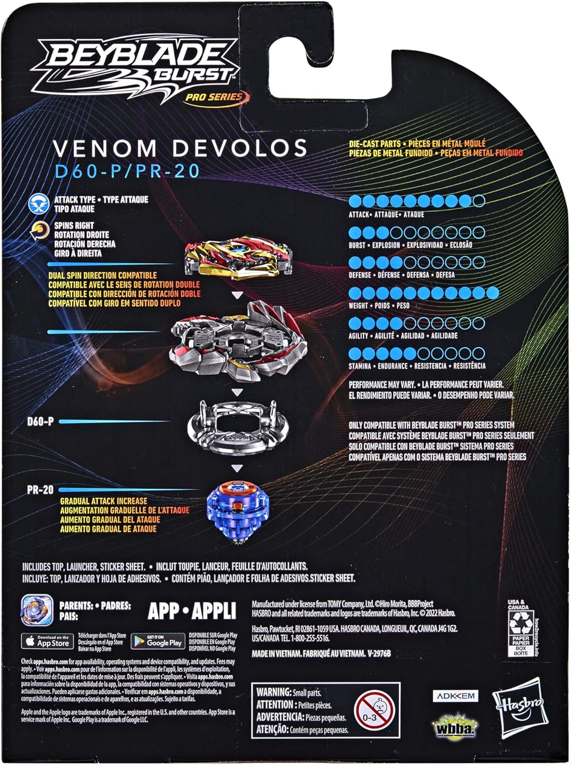 Attack Type Spinning Top Starter Pack with Launcher Toy P8558