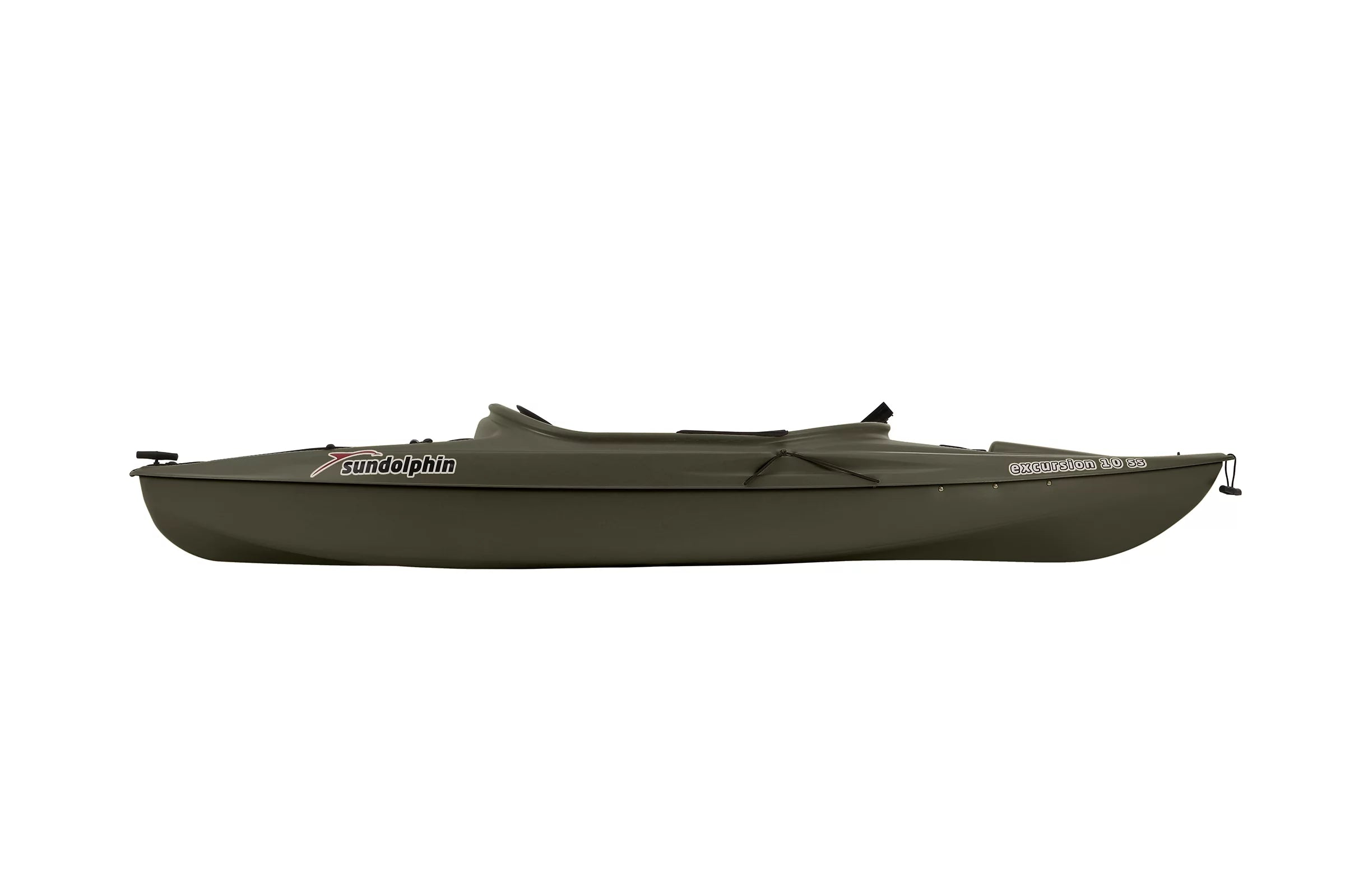 Olive Sit-in Angler Kayak with Paddle D162