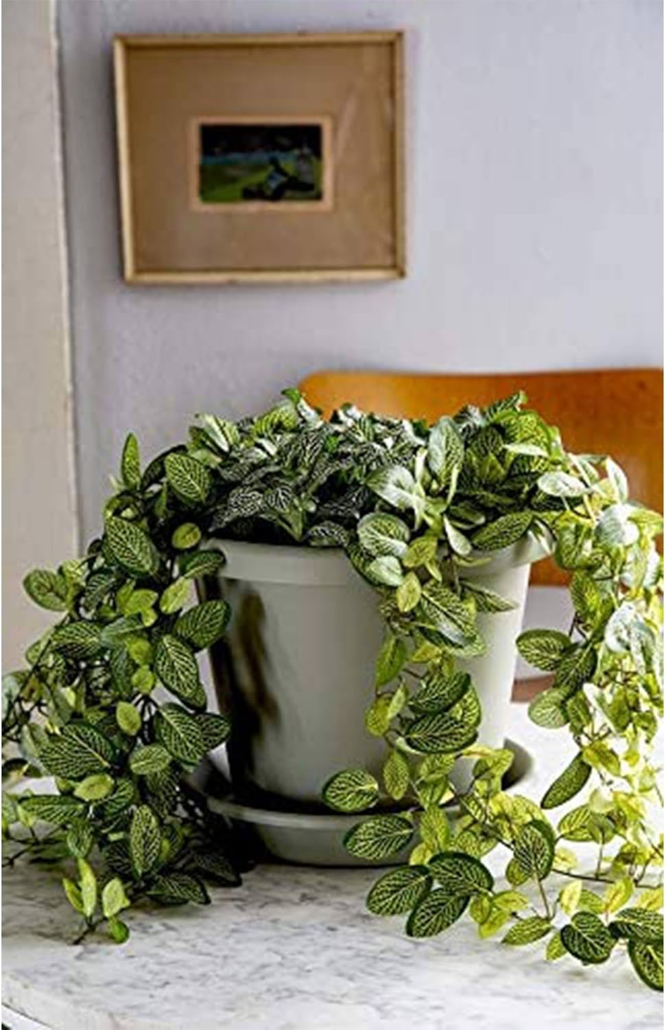 24 Inch Slate Blue Plastic Flower Pot Planter with Drainage Holes (2 Pack) X23779