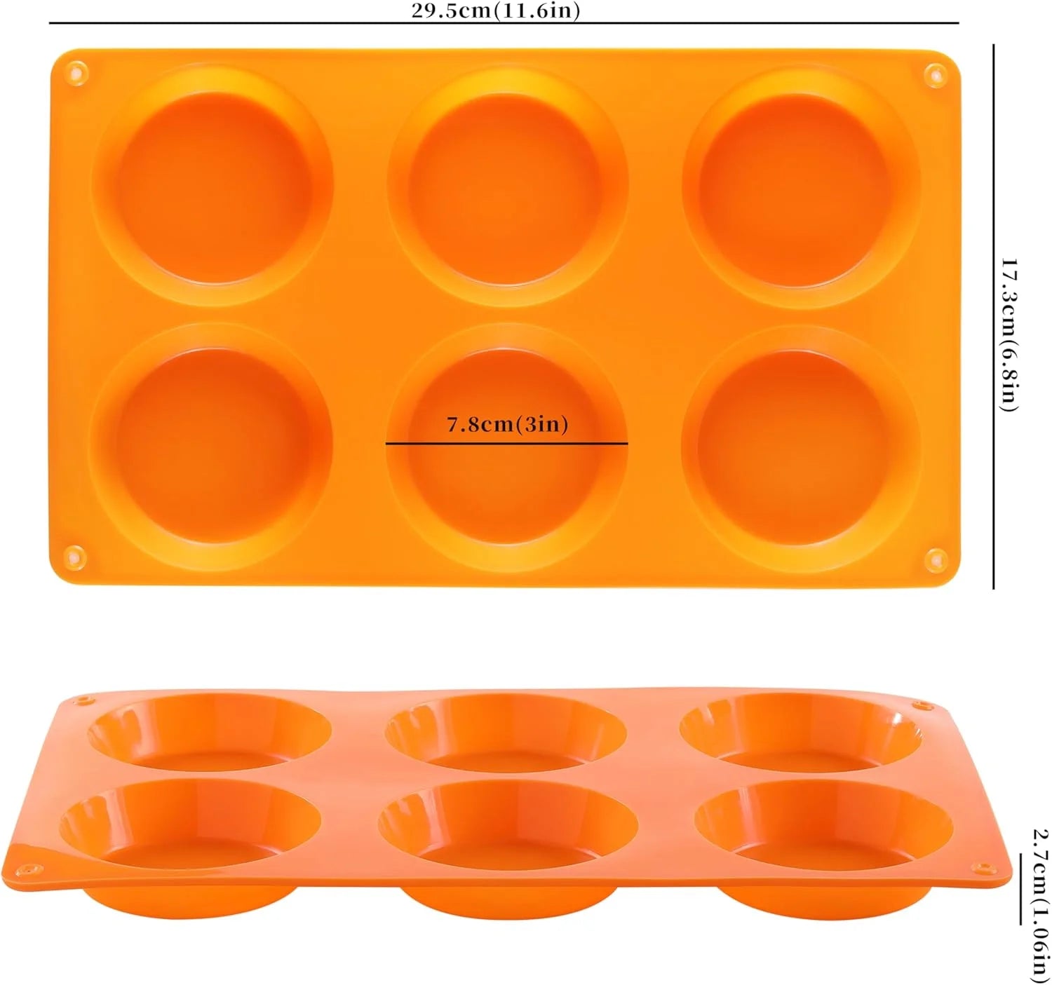 3" Round Silicone Egg Mold Pan J6633