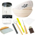 Sourdough Bread Baking Kit with Starter Jar and Banneton Bowl Basket T85851