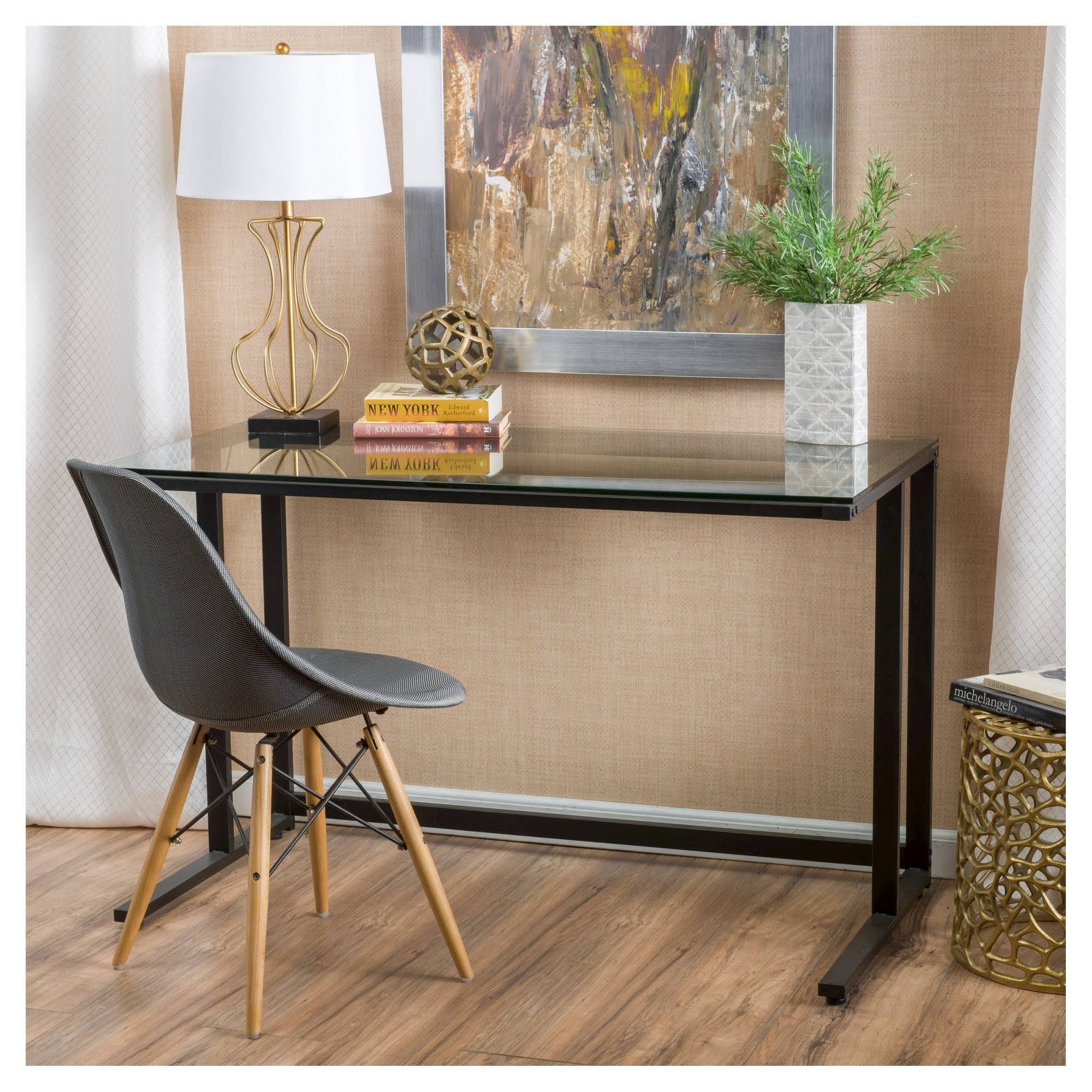 Glass Computer Desk D5818