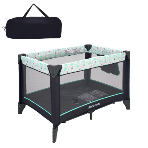 Portable Baby Playpen with Storage Bag (Green) F952