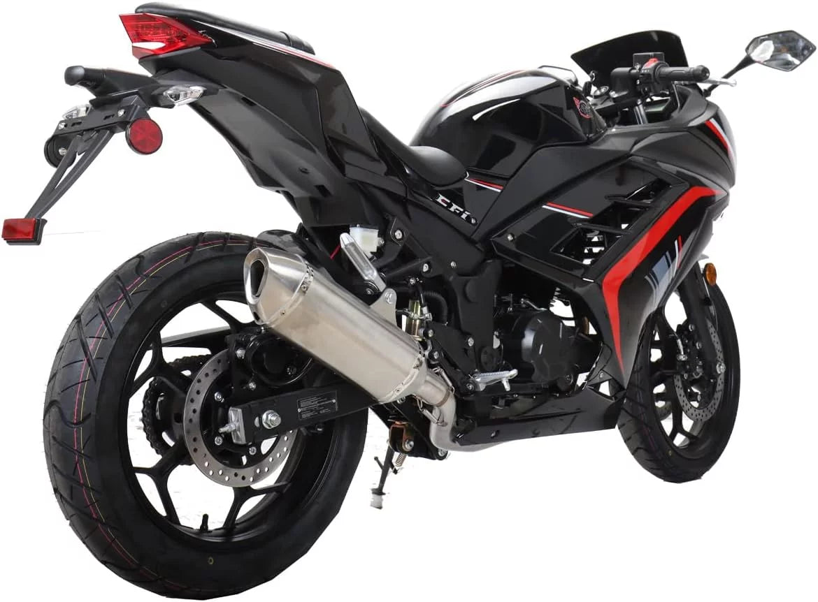 250cc Motorcycle, 6 Manual Transmission Electric Start 17" Wheels B927