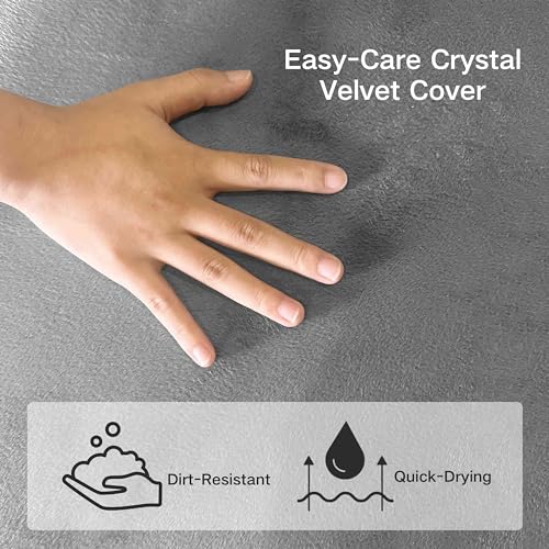 4 inch Single Folding Memory Foam Mattress with Washable Covers X76431