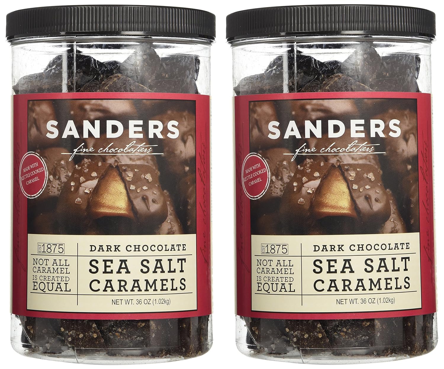 Dark Chocolate Sea Salt Caramels 36 Oz T32244