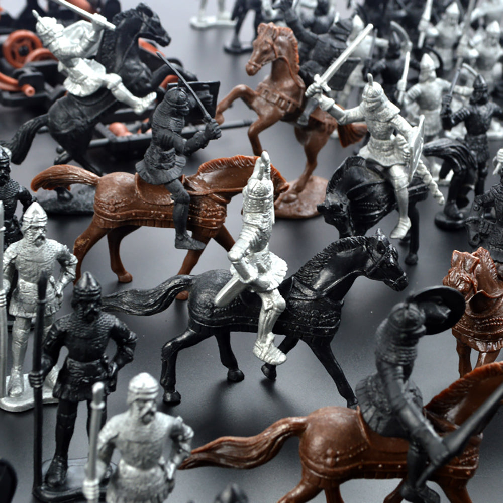 28 Pcs Medieval Toy Soldier Figures G864596
