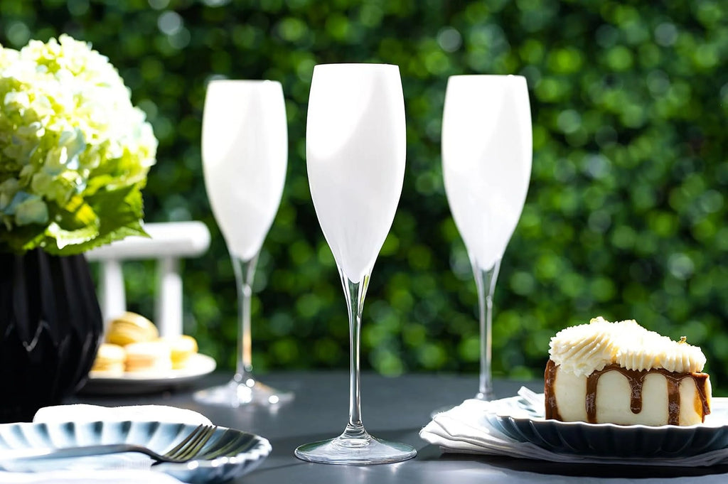 Set Of 6 Crystal Champagne Flutes N8261